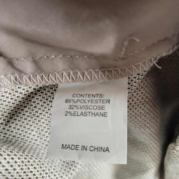 Peace of Cloth Ankle Pant Womens 4 Tan Pocket Dress Pants Twill - Picture 4 of 10